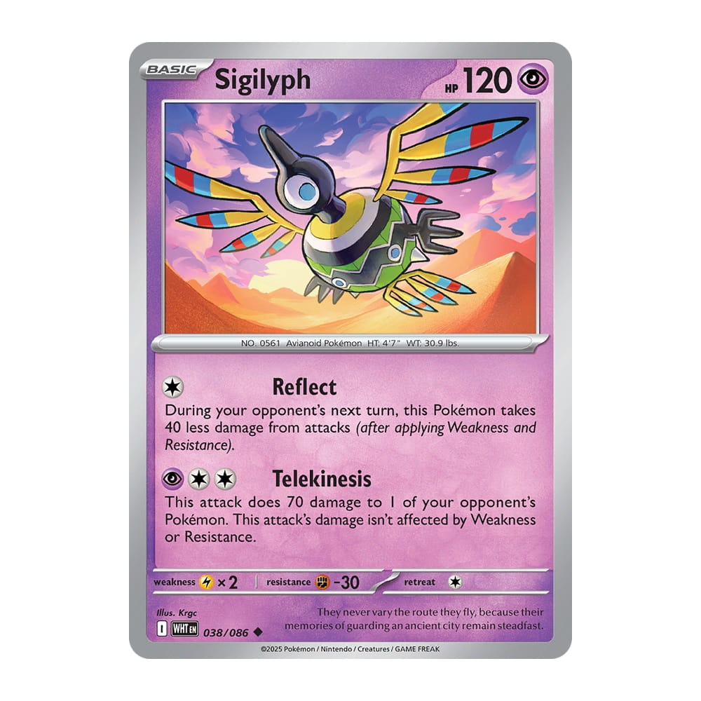 Karta Pokemon Sigilyph White Flare WHT 38/86 w TCG LOVE Kup teraz Karta Pokemon Sigilyph White Flare WHT 38/86 w TCG LOVE Kup teraz